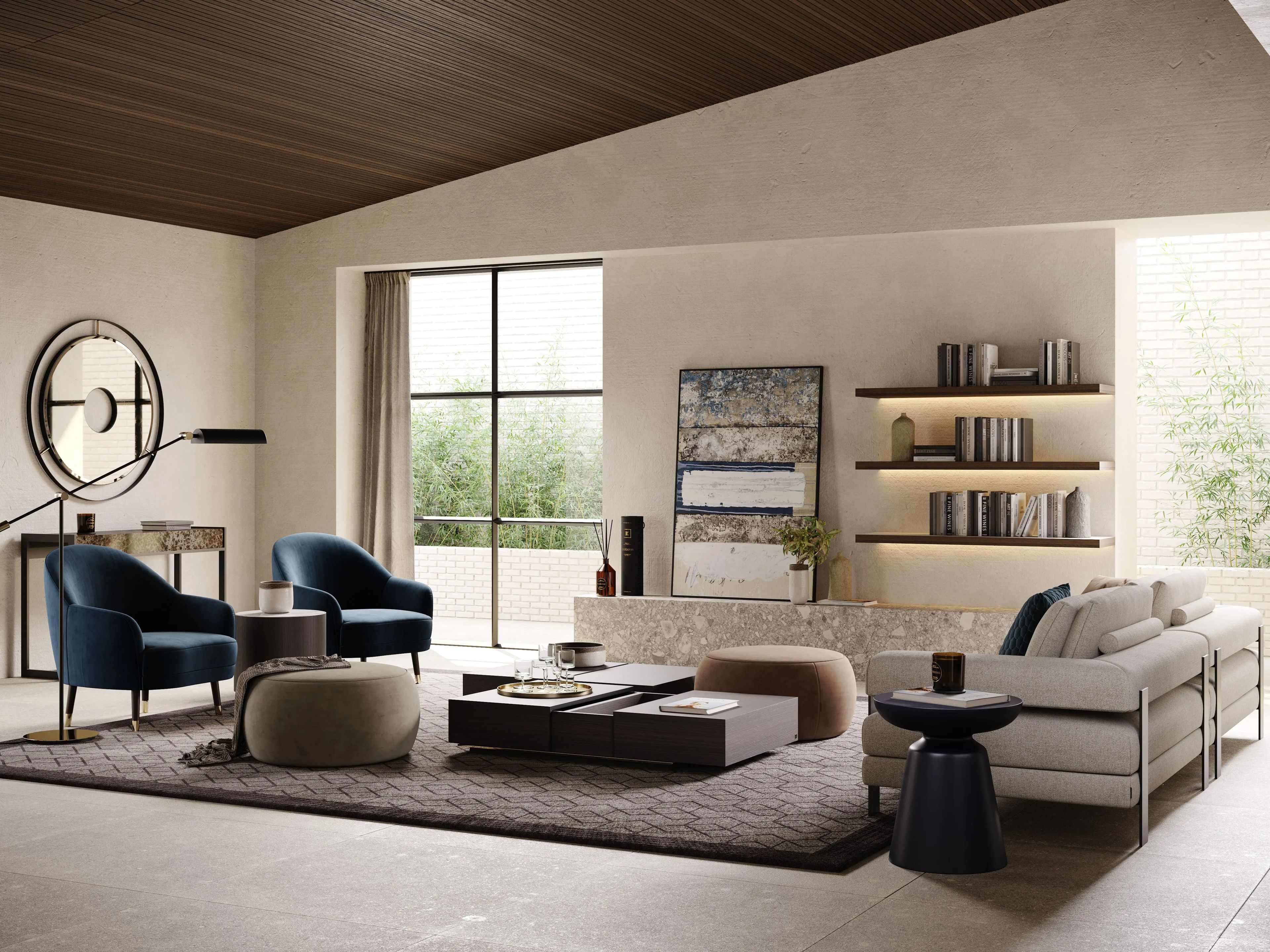 Бархатное кресло с подлокотниками Laskasas ARCH-00143651 - Вид №3