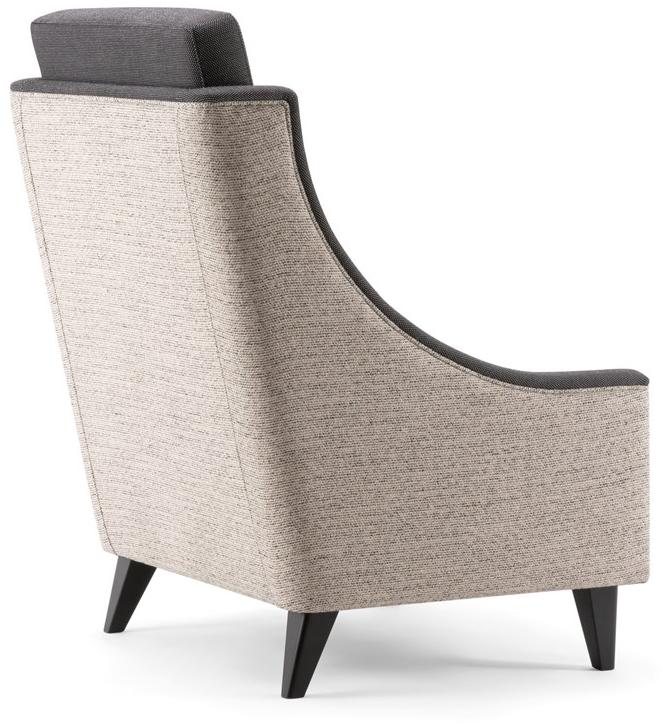 Tirolo Кресло из ткани с подлокотниками с высокой спинкой Victoria 019 p - Вид №3