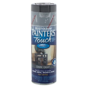 Краска аэрозольная Paint Touch глянцевая цвет тёмно-серый 340 г 13407408 STLM-2162985