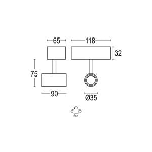 Алюминиевый круглый светодиодный прожектор Ghidini Lighting Point ARCH-00110816 - Вид №1