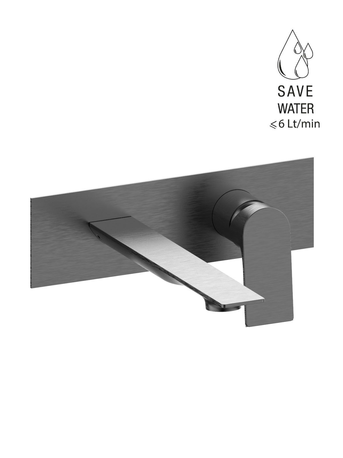 Настенный смеситель для раковины с ограничителем расхода Rubinetterie Frattini Нарцисс ARCH-00108385 - Вид №11