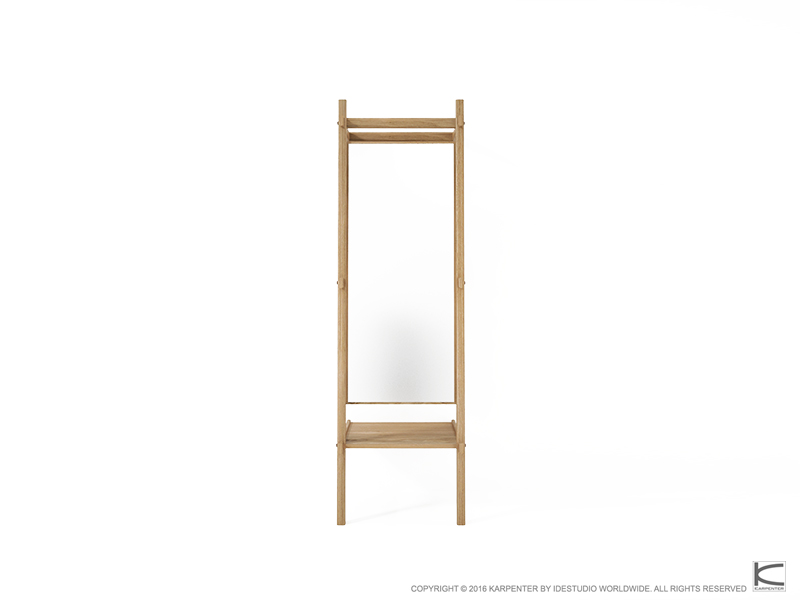 370_724 Напольное зеркало и полка Karpenter SIMPLYCITY 