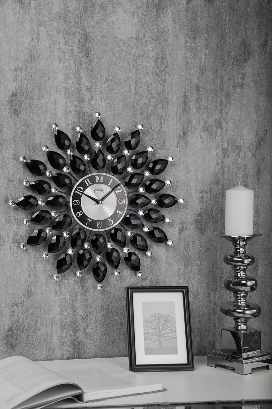 Часы настенные черные Tomas Stern 8028 TOMAS STERN СОЛНЦЕ 00-3872732 Черный  - Вид №1