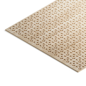 Панель декоративная перфорированная без рамки 120х60 см Дамаско дуб сонома STELLA