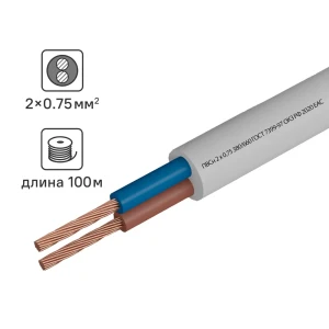 Камит ПВС 2х0.75 - провод для подключения электроинструментов и бытовой техники 18840462