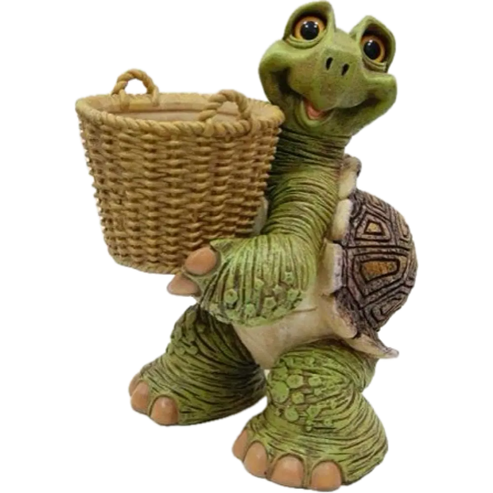 Santreyd Черепашка с цветочной корзиной - каменное кашпо для сада 89341429 STLM-0949293