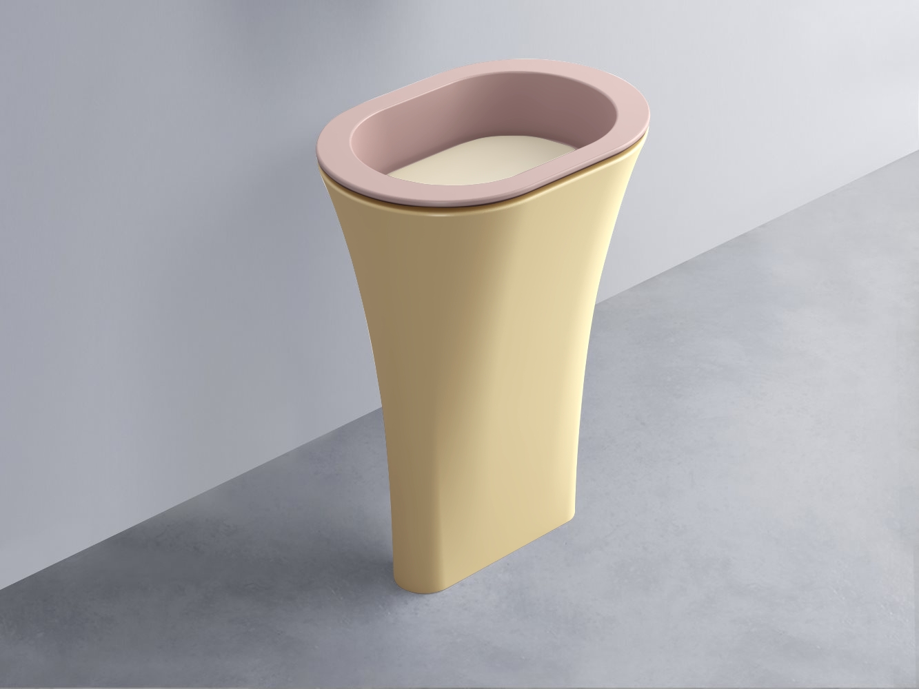 AMLA65-CP+AMPILO-LN+AMCOLO-CN Раковина Amedeo Ovale отдельностоящая cielo Enjoy + Amedeo Ceramica Cielo