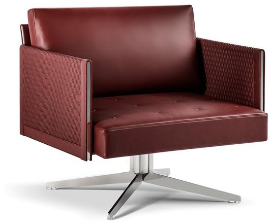 Poltrona Frau Поворотное кожаное кресло с 4-мя спицами La collezione - divani e poltrone sun-id-1450567 - Вид №1