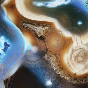 Арт-панель на холсте Alex Turco Minerals Dark Blob