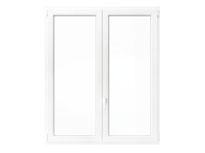 Алюминиевое и ПВХ створчатое окно