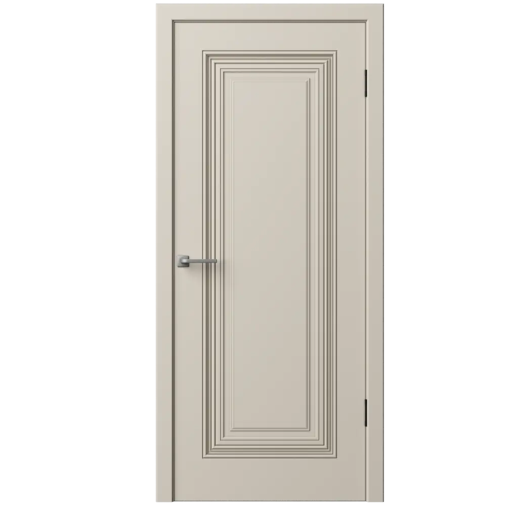 Дверь межкомнатная глухая с замком и петлями в комплекте Юлия-1 90x200 см эмаль цвет мокко 89380711 STLM-2131411 RUMAX  - Вид №1