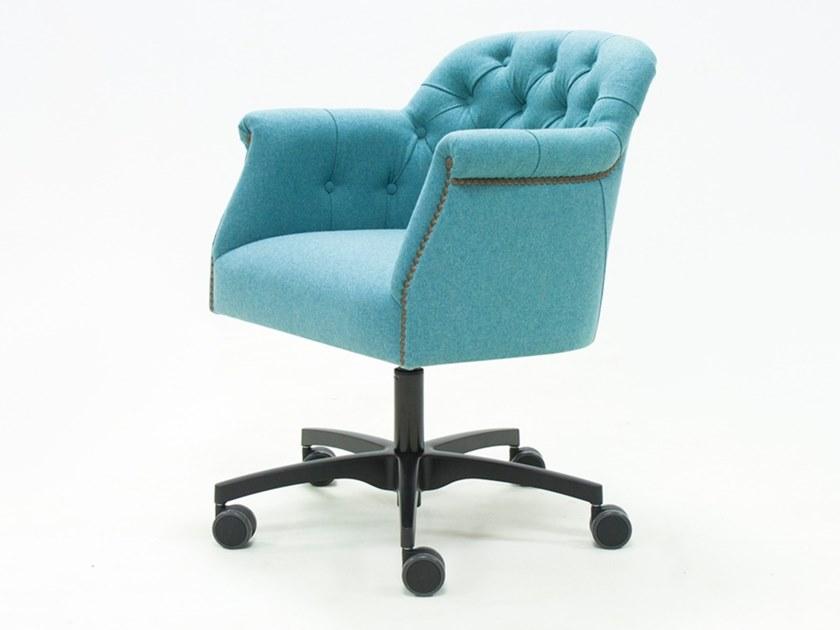 CREARTE COLLECTIONS Регулируемое по высоте кресло руководителя из ткани с 5 спицами и подлокотниками Paris crearte 111 - Вид №1