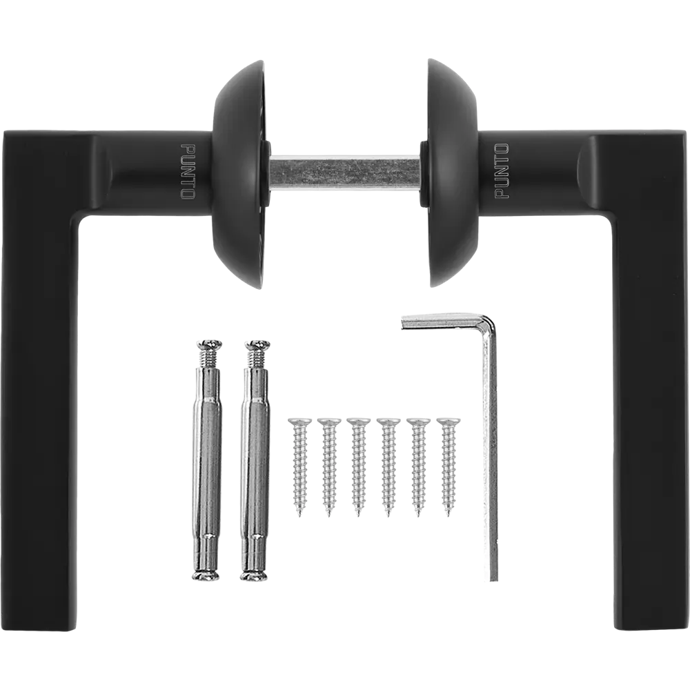 Дверные ручки PUNTO Polo для межкомнатных дверей - элегантный черный 85203597 STLM-0059872 - Вид №1