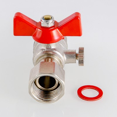 VT.806.N.0402 Кран шаровой для подключения манометра с наружной резьбой Valtec 1/2" x 1/4"  - Вид №6