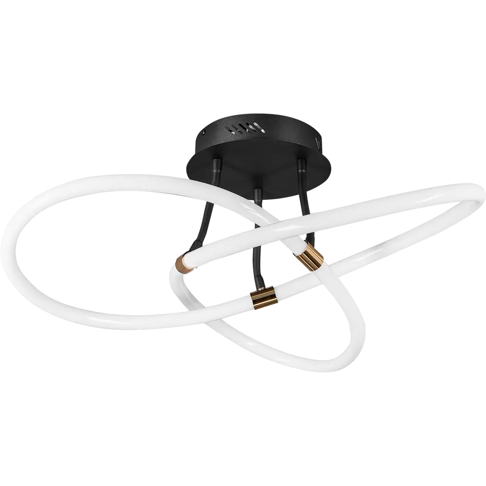 Люстра потолочная светодиодная Fancy FR6059CL-L35B цвет черный золото 89335084 STLM-2067672 Freya  - Вид №1