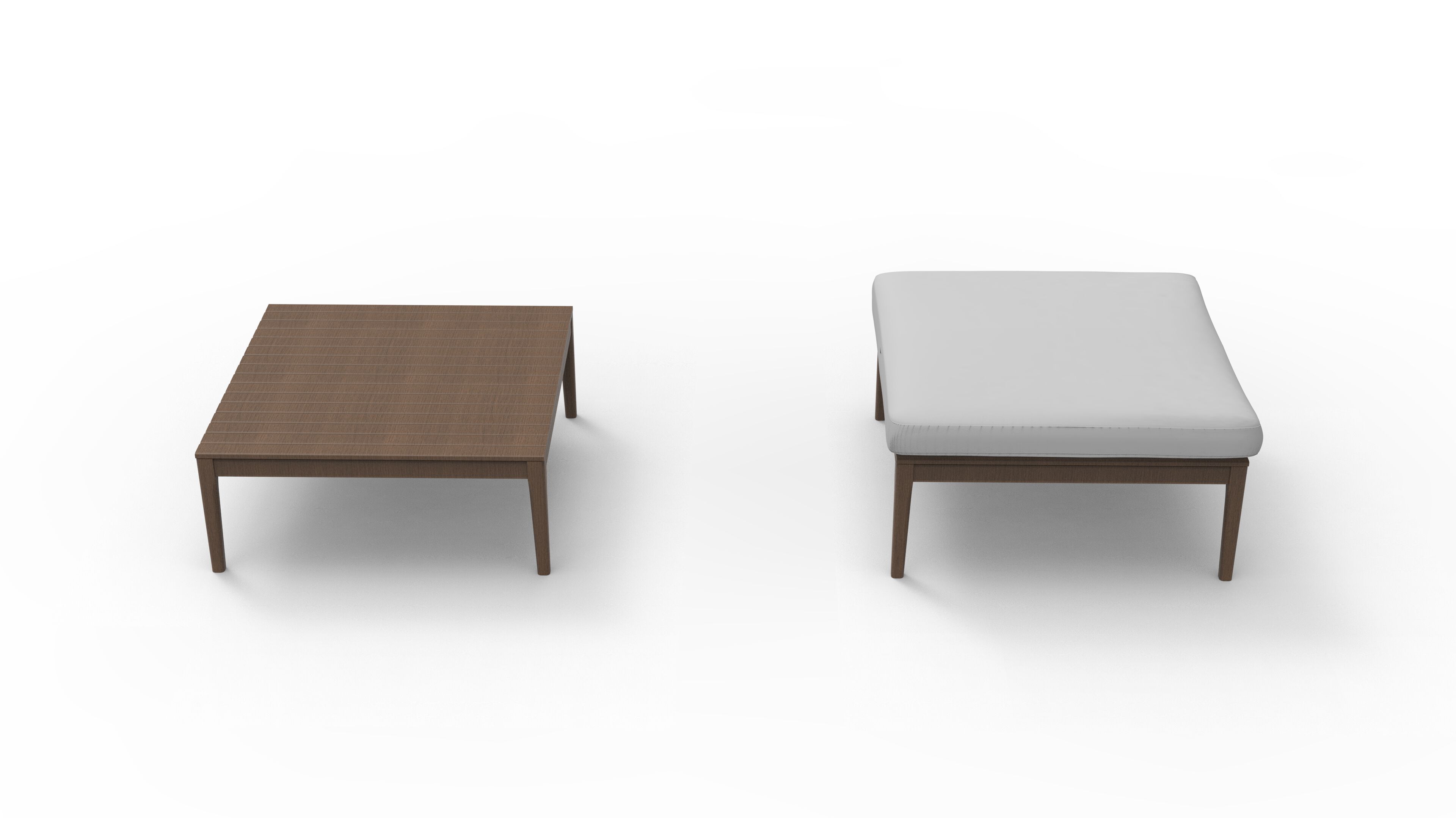 Модуль журнального столика для садового дивана в iroko Rever Капри ARCH-00092749 - Вид №2