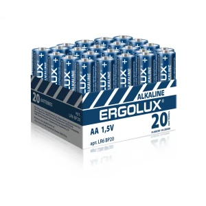 91473465 Батарейка алкалиновая Ergolux BP20 LR6 АА STLM-1443006