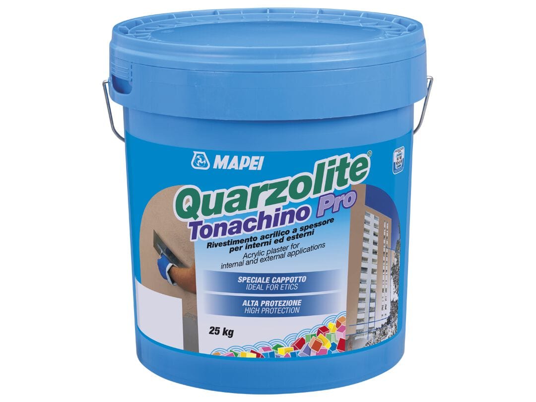 Дезинфицирующее акриловое покрытие для наружных и внутренних помещений MAPEI QUARZOLITE TONACHINO PRO ARCH-00135770 - Вид №1