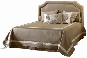 SOFTHOUSE Двуспальная кровать из ткани с мягким изголовьем