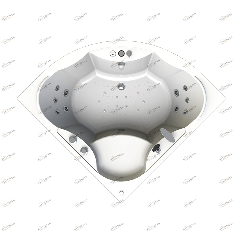 Гидромассаж "Лечебный Chrome" на ванну Верона (двигатель 1500 Вт, джет Джереми - 10 шт.) Radomir 1-65-2-0-2-024