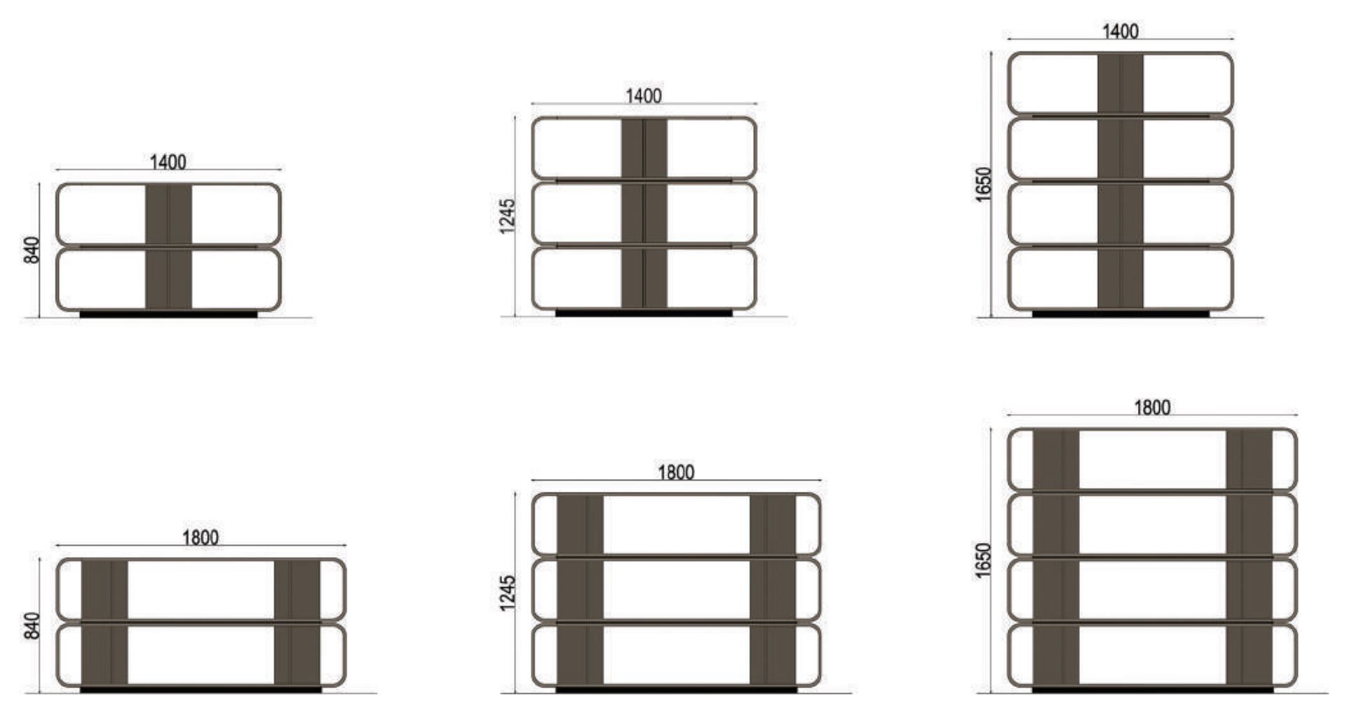 Двухсторонний деревянный шкаф с откидными дверями Barba design Round Up ARCH-00091526 - Вид №4