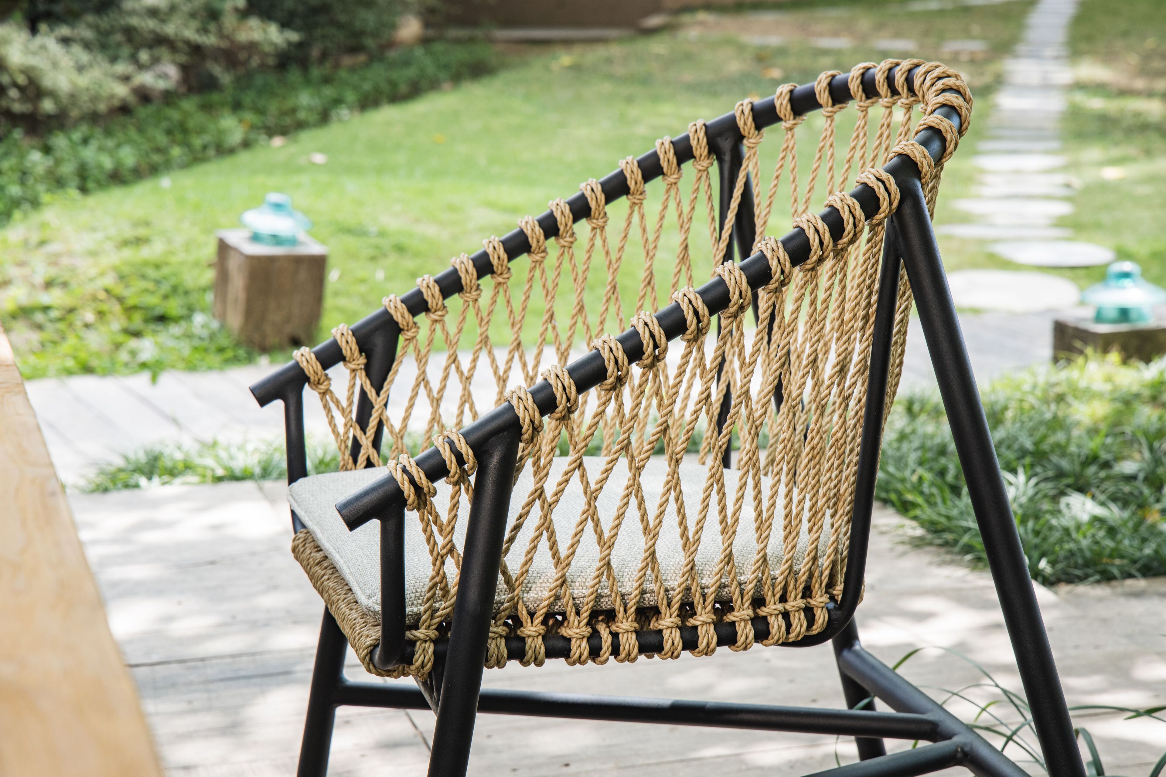 Веревочный садовый стул с подлокотниками cbdesign Валентина ARCH-00098329 - Вид №2