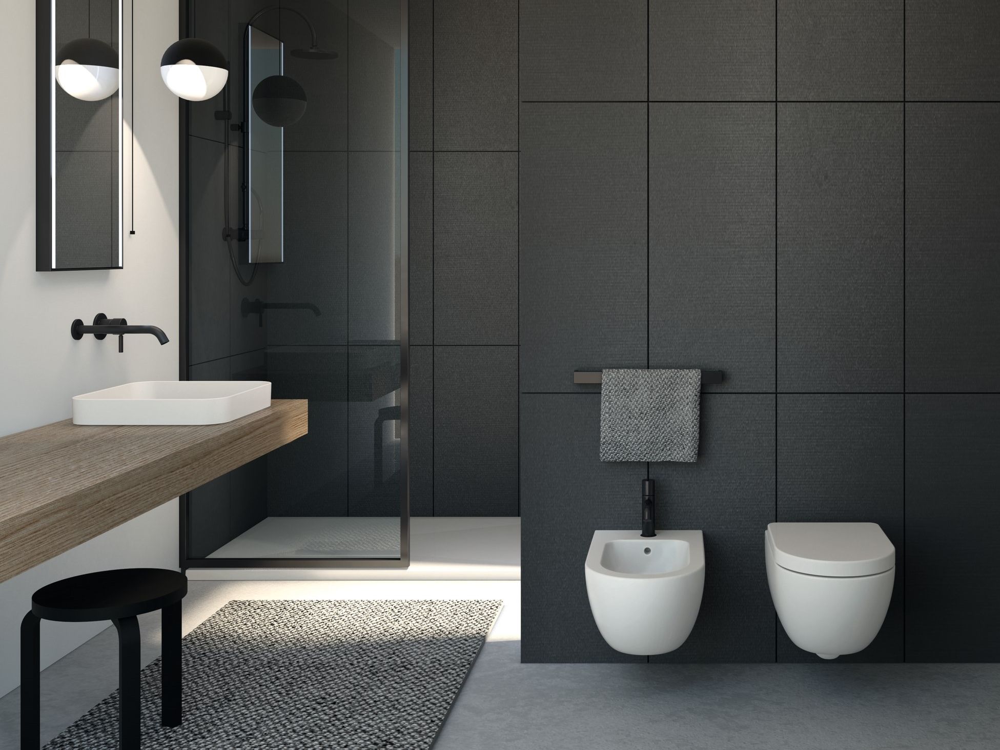 Керамическая настенная проволока для биде с переливом Ceramica Cielo ENJOY ARCH-00143118 - Вид №4