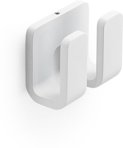 3228(02) Gedy Outline, крючок двойной, цвет белый матовый