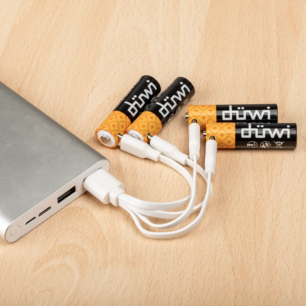 DUWI Li-Ion аккумуляторы AA 1800 мАч - 4 шт с USB-C зарядкой 84376889 STLM-0048864 - Вид №10