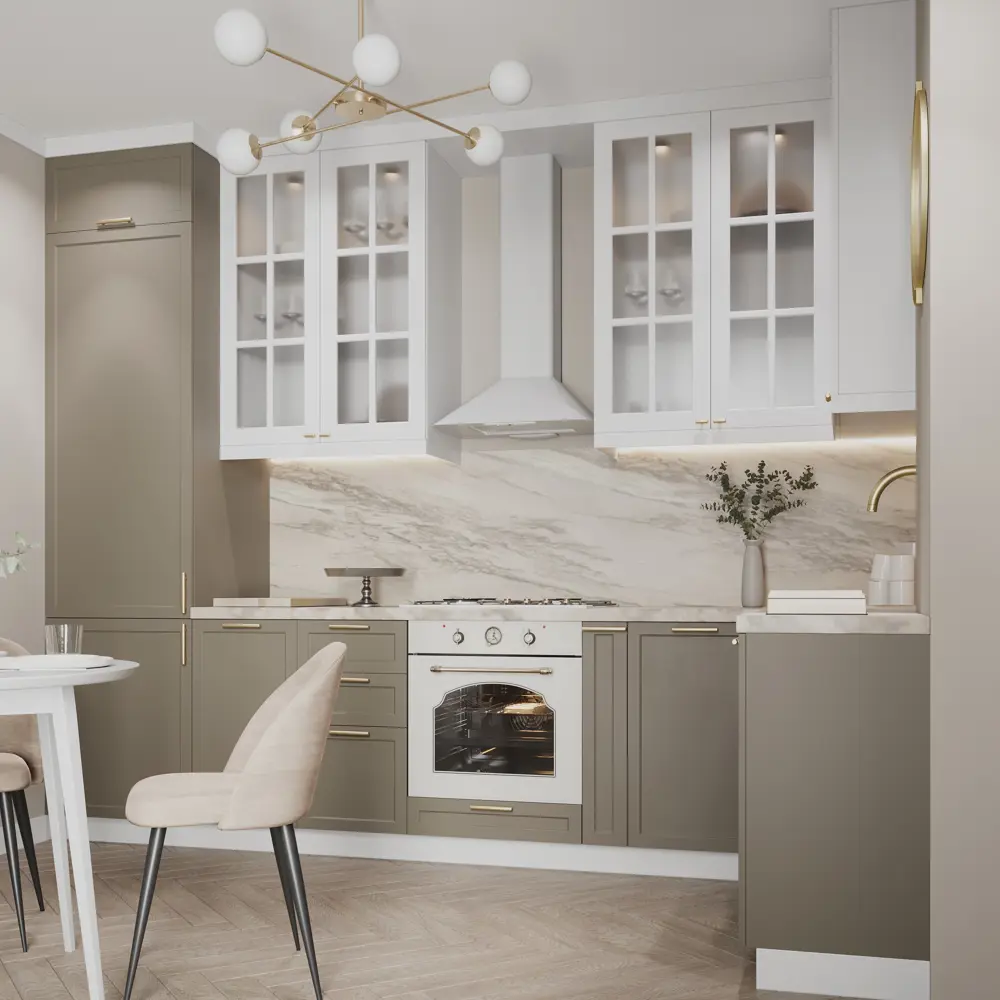 Фасад для кухонного ящика Ньюпорт 39.7x38.1 см Delinia ID МДФ цвет топо STLM-2021961 - Вид №6