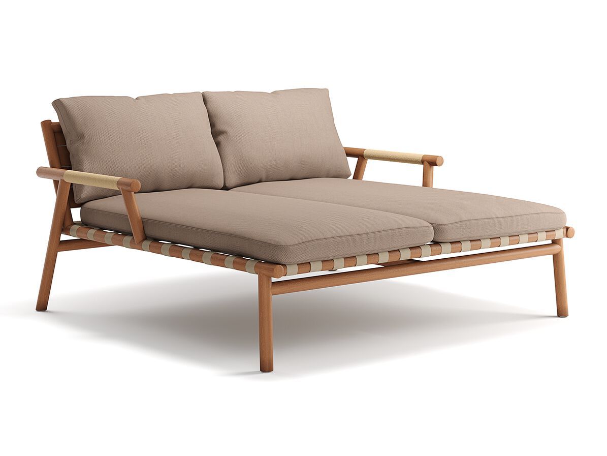 Садовая кровать из Sunbrella® и тика YAAZ Uz ARCH-00021974 - Вид №1