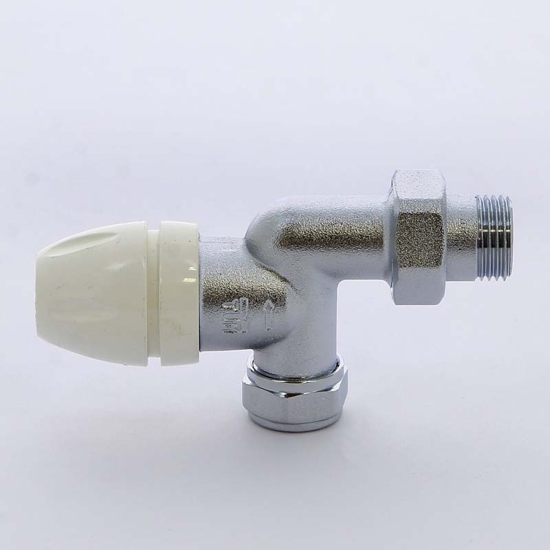 Вентиль обж-Н угловой для радиаторов термостатический с разъемным соединением TIEMME 1/2"х15 3300021 - Вид №3
