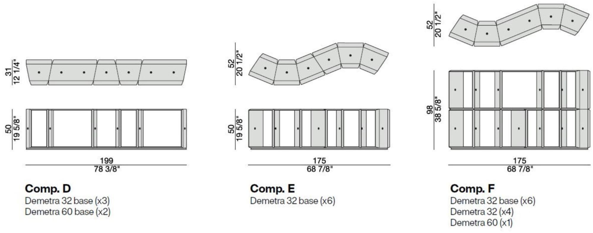 Porada Модульный открытый книжный шкаф из ореха Iron sun-id-1382305 - Вид №6