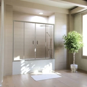 Шторка на ванну 140x150 GV-501 GUTEWETTER SLIM PART