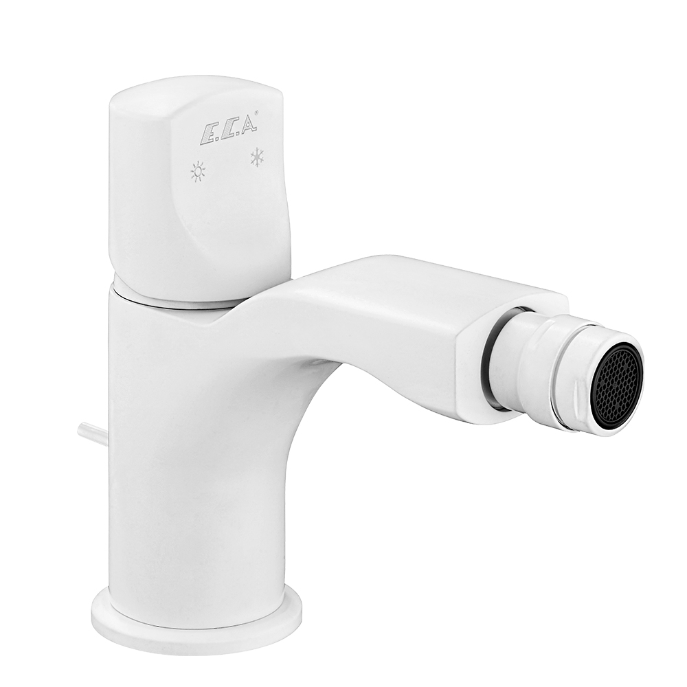 102110198c4st  Смеситель для биде Myra - белый матовый - экономия воды Eca  - Вид №1