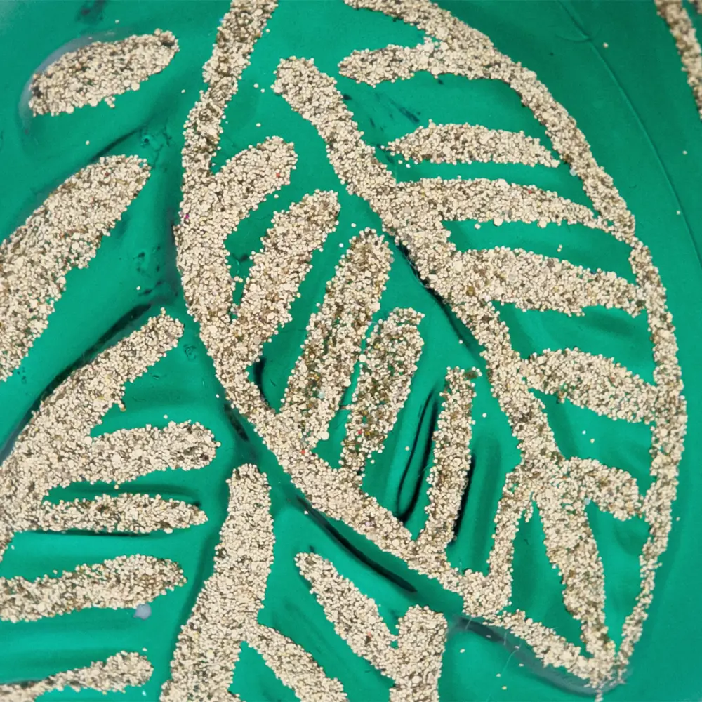 85156506 Елочный шар «Изгибы» ø8 см пластик зеленый STLM-0952140 Santreyd  - Вид №4