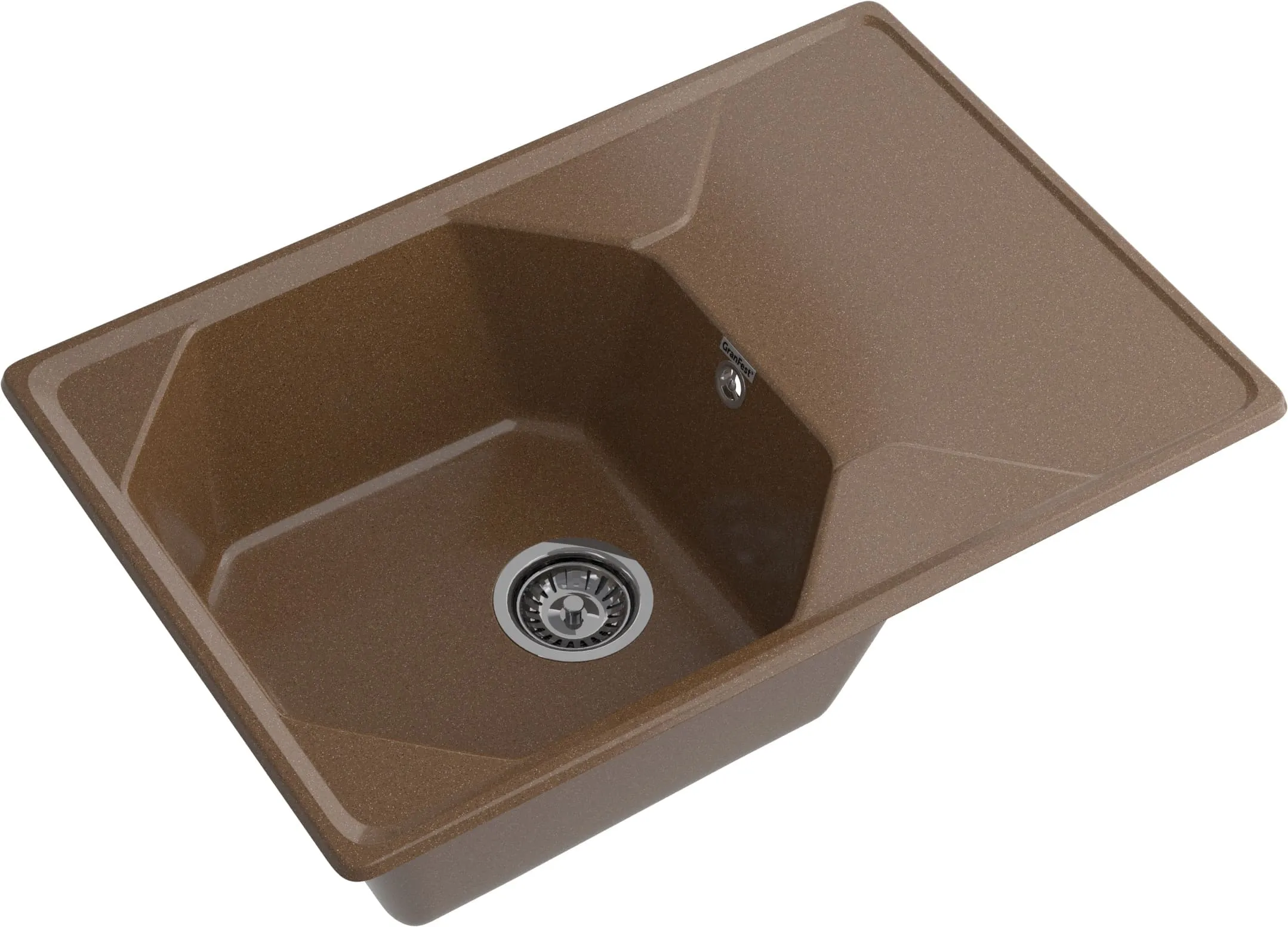 Кухонная мойка Искусственный камень UNIQUE S185 GranFest U-740L-S185 - Вид №2