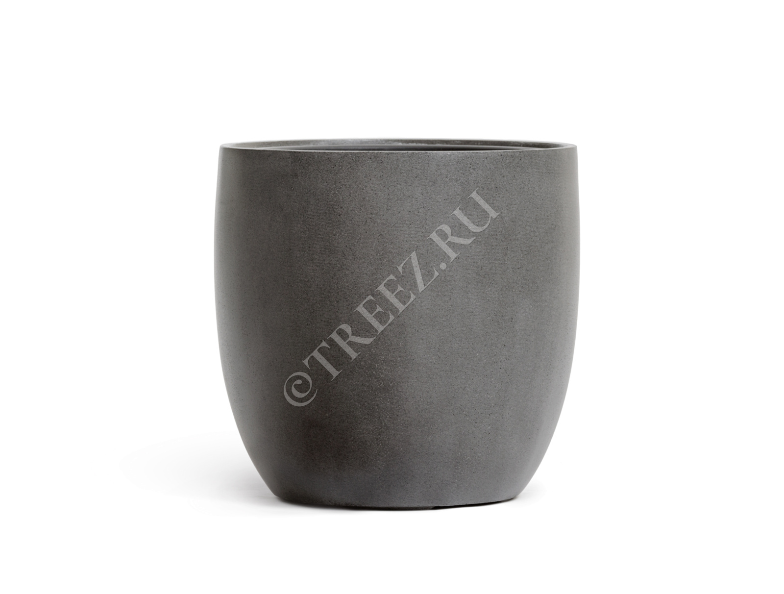 41.3320-02-030-GR-40 Кашпо  Effectory - серия Beton - Округлый конус - Тёмно-серый бетон Цветочная коллекция  - Вид №2