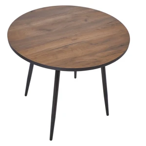 91826504 Стол круглый Polini Home london 80x80 см ЛДСП цвет дуб крафт золотой STLM-1409323