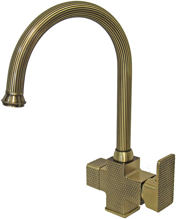 Смеситель ZorG Antic A 52 KF-BR для кухонной мойки, бронза