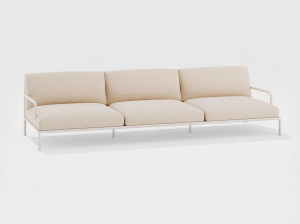 Тканевый садовый диван с подлокотниками