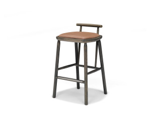 Деревянный стул с мягким сиденьем