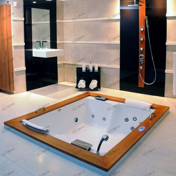 Ванна встроенная с гидромассажем "BASE" Aura Plus 9H43-334 Jacuzzi 9H43334