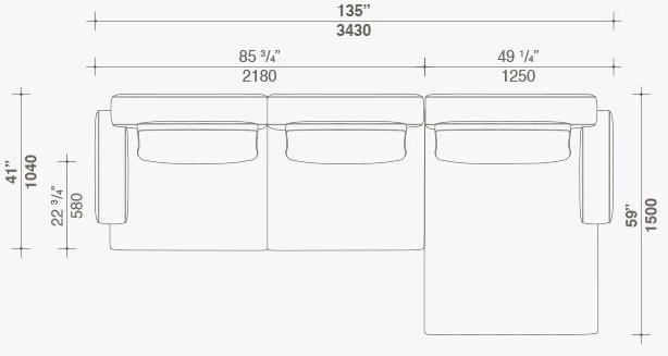 Lema 3-х местный тканевый диван sun-id-1400281 - Вид №14