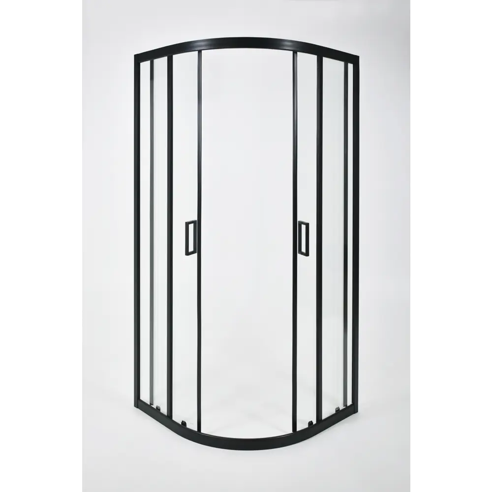 Душевая ширма Метакам Apart Black 1/4 круга 90x90x185см цвет профиля черный раздвижная стекло 4мм прозрачное 89361546 STLM-2132893 - Вид №6
