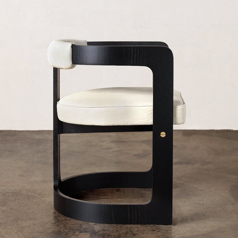 Кожаный мягкий стул с подлокотниками Kelly Wearstler ZUMA ARCH-00096301 - Вид №1