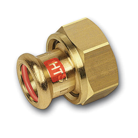 11335928112 SANHA 13359G пресс-фит. солн., бронза, разъемн.соед.с плоск.упл. 28x11/2 мм  - Вид №1