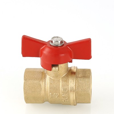 VT.122.G.05 Кран шаровой «СТАНДАРТ» с ручкой-бабочкой и внутренней резьбой Valtec 3/4"  - Вид №8