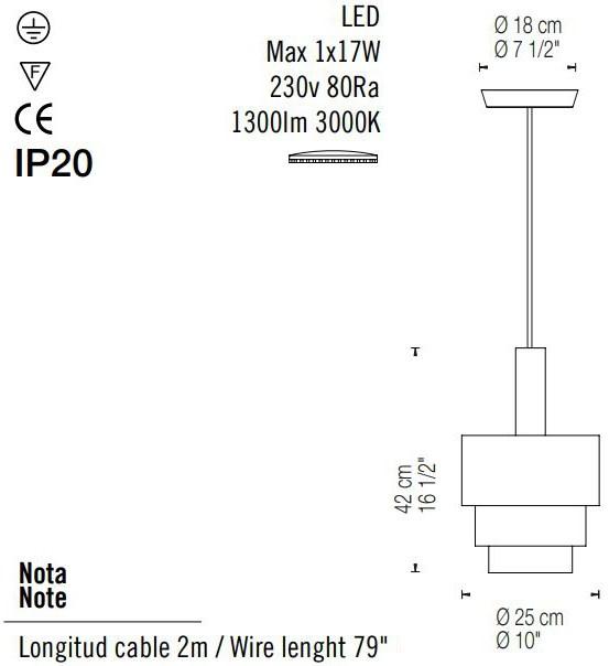 fambuena Светодиодная подвесная лампа Reflections 6051 - Вид №2