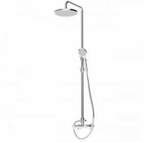 Rubinetteria Giulini Душевая стойка с ручным душем и верхним душем Myring Fmr0107wc-s